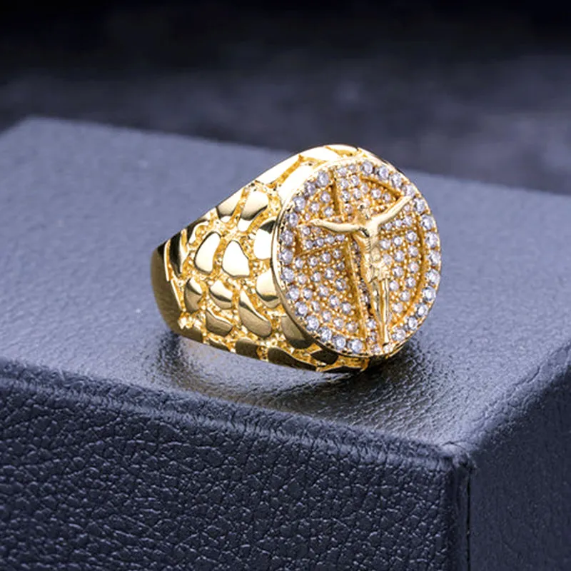 925 Silver Multi CZ Diamond San Judas Ring