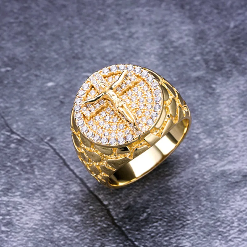 925 Silver Multi CZ Diamond San Judas Ring