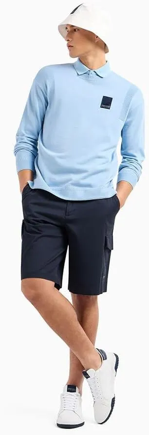 Armani Exchange Men's Limited Milano Edition Regular Fit Patch Logo Polo
