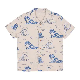 Arvid Waves Hawaii Shirt - Ecru