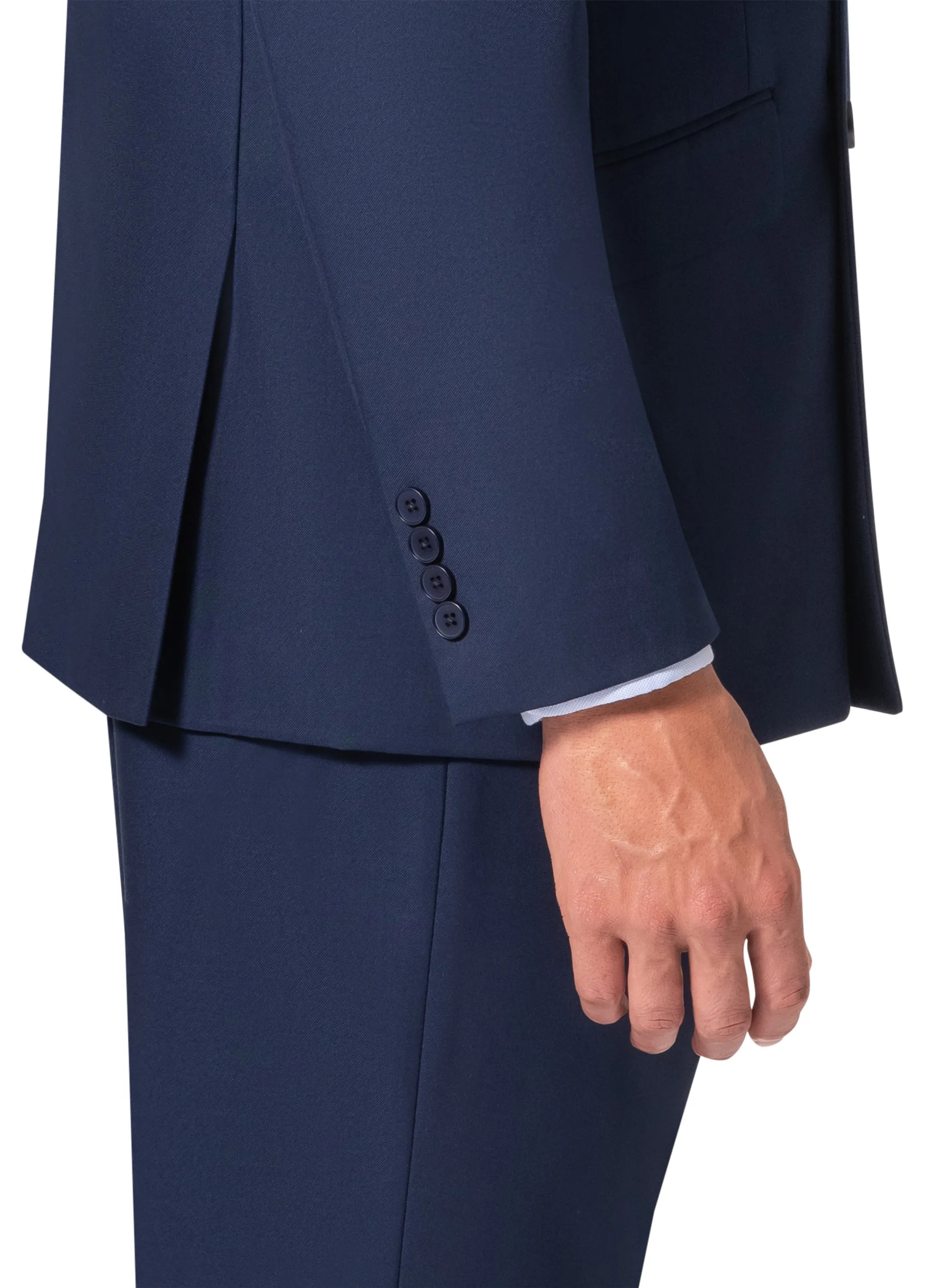 Bergamo Orange A6732 D/B Modern Fit Suit - New Blue