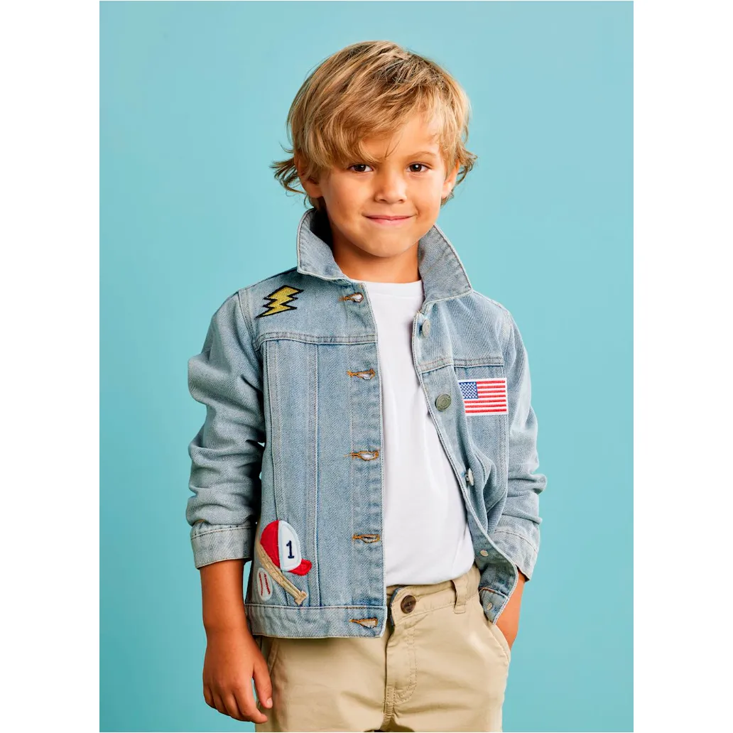 Boy Denim Patch Jacket