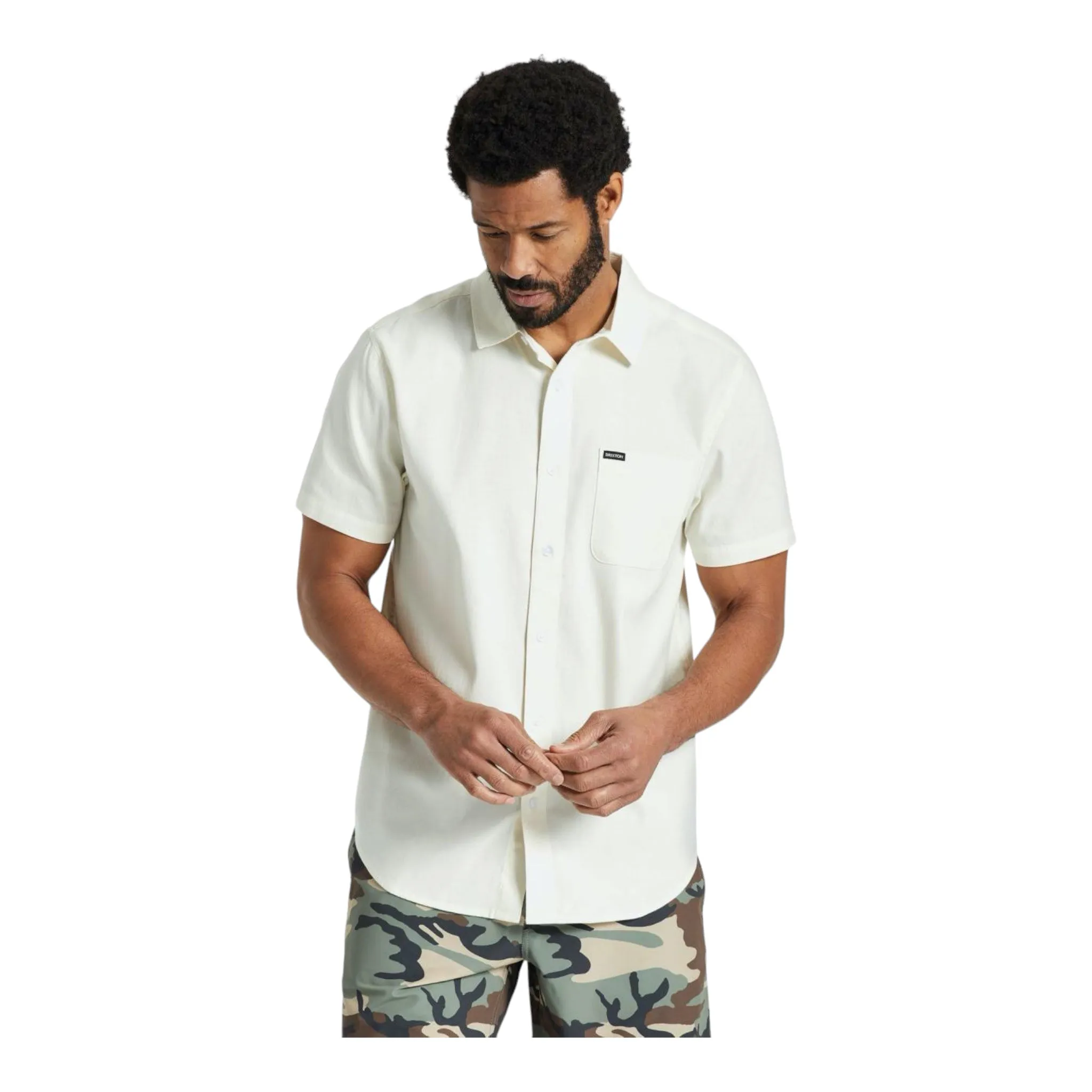 Brixton - Charter Oxford S/S Shirt - Off White