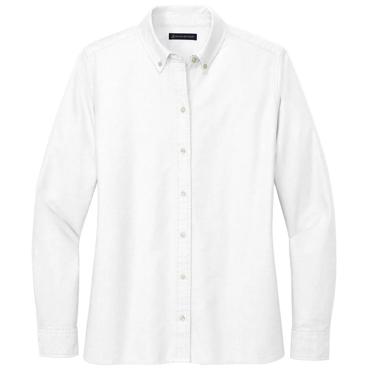 Brooks Brothers Women's White Casual Oxford Cloth Shirt