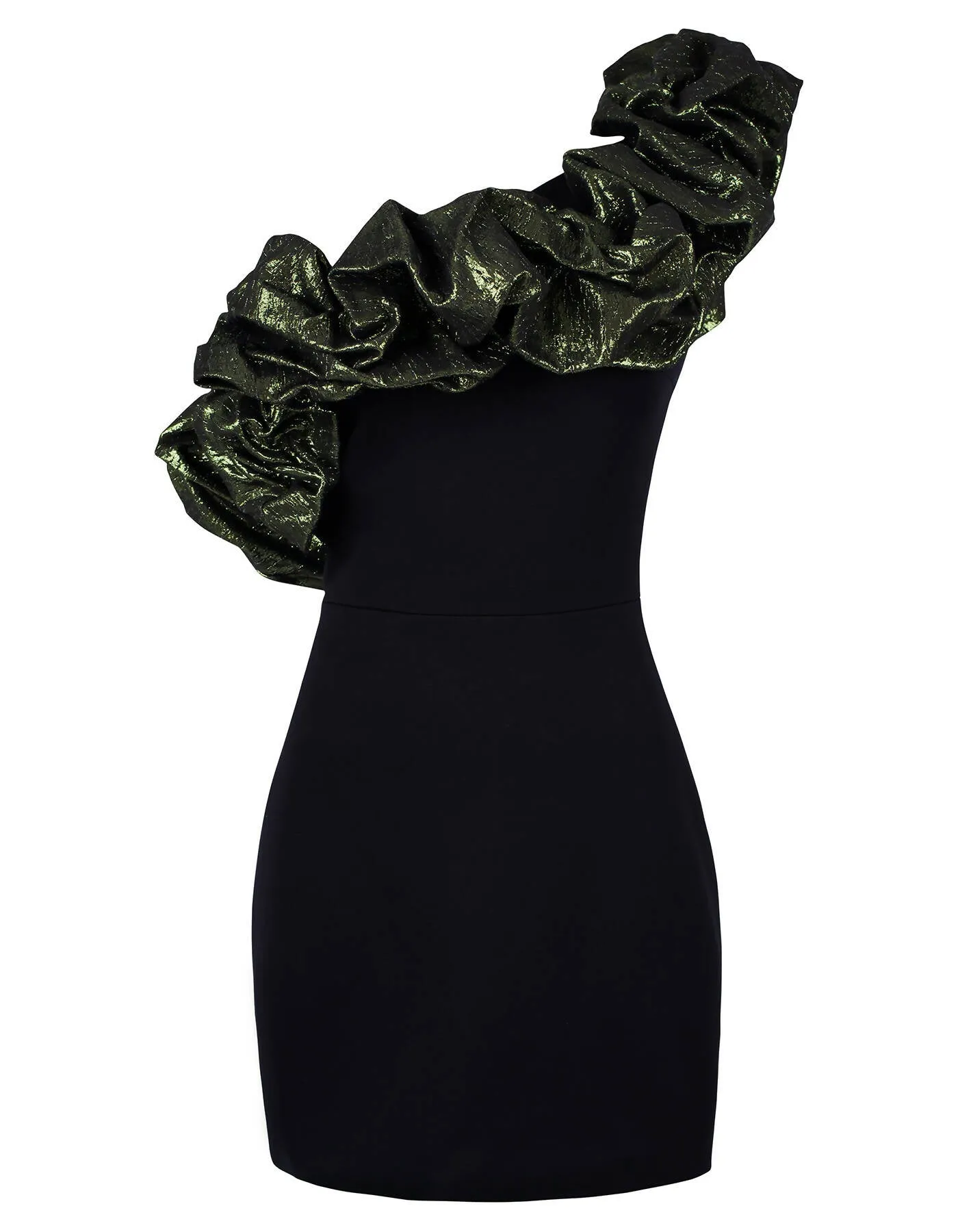 Conga Dress Black & Dragon Green