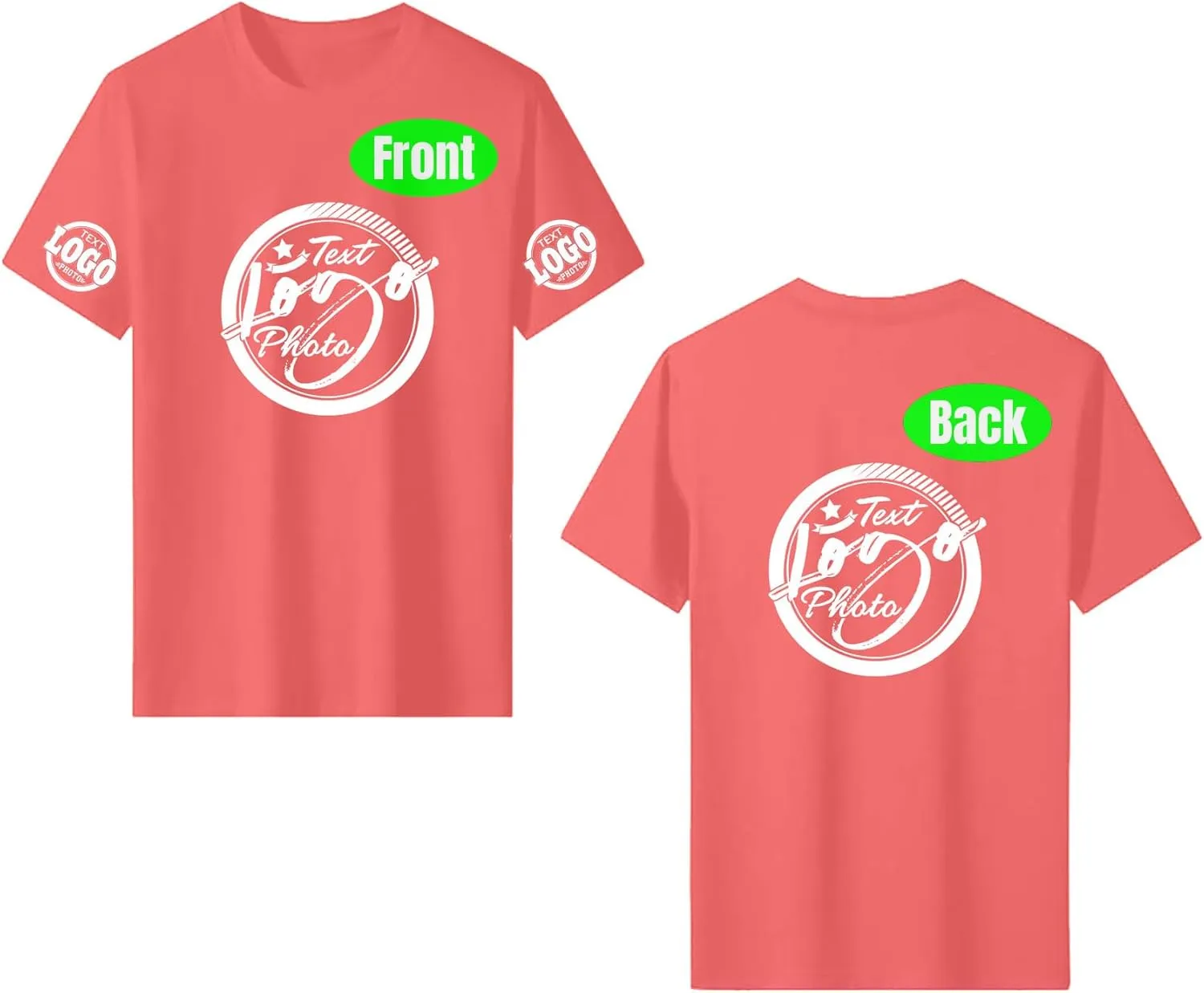 Custom T Shirts for Women Men with Your Text Photo Logo Personalized T Shirts Custom Shirt Design Your Own Custom Tee Shirt