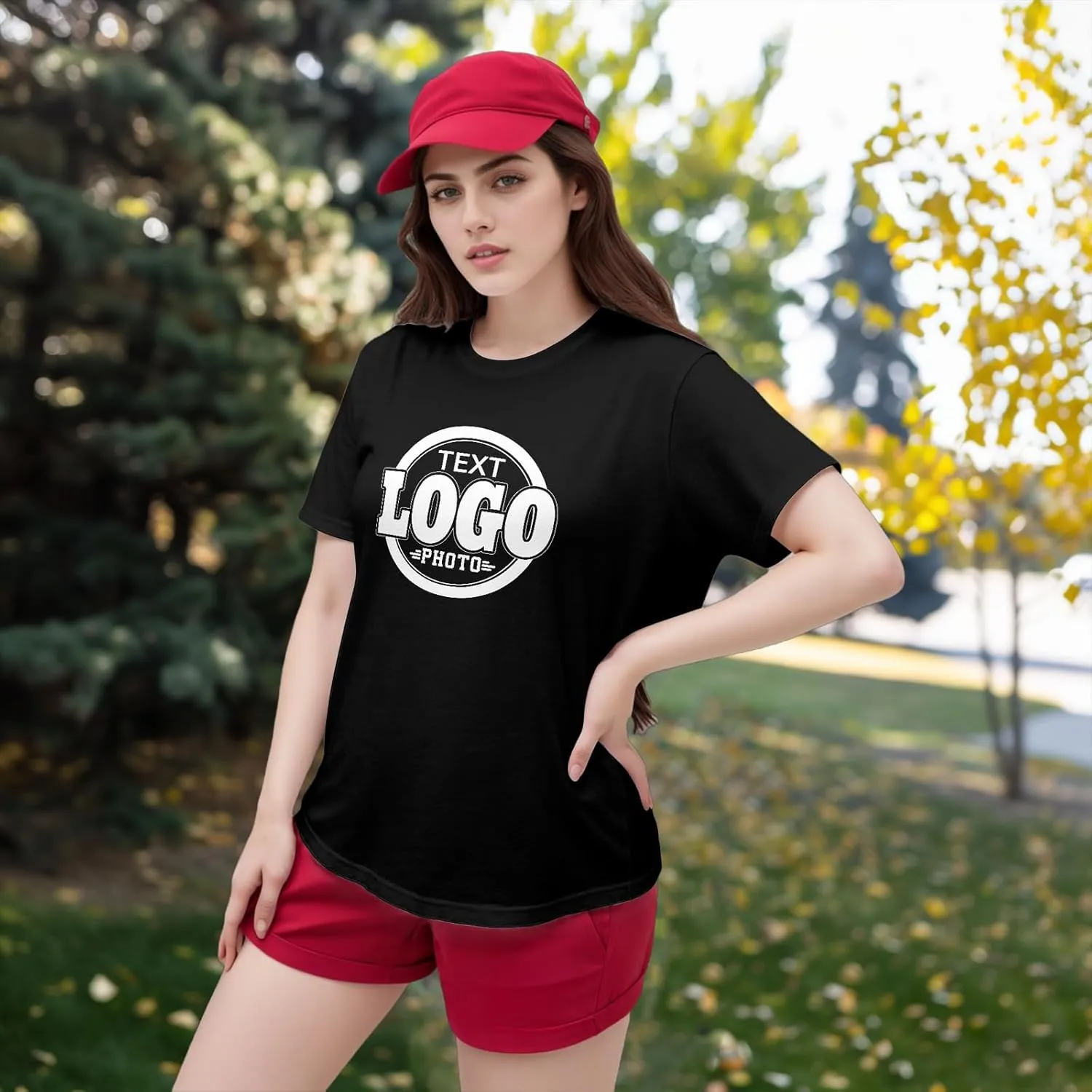 Custom T Shirts for Women with Your Text Photo Logo Personalized T Shirts Custom Shirt Design Your Own Custom Tee Shirt