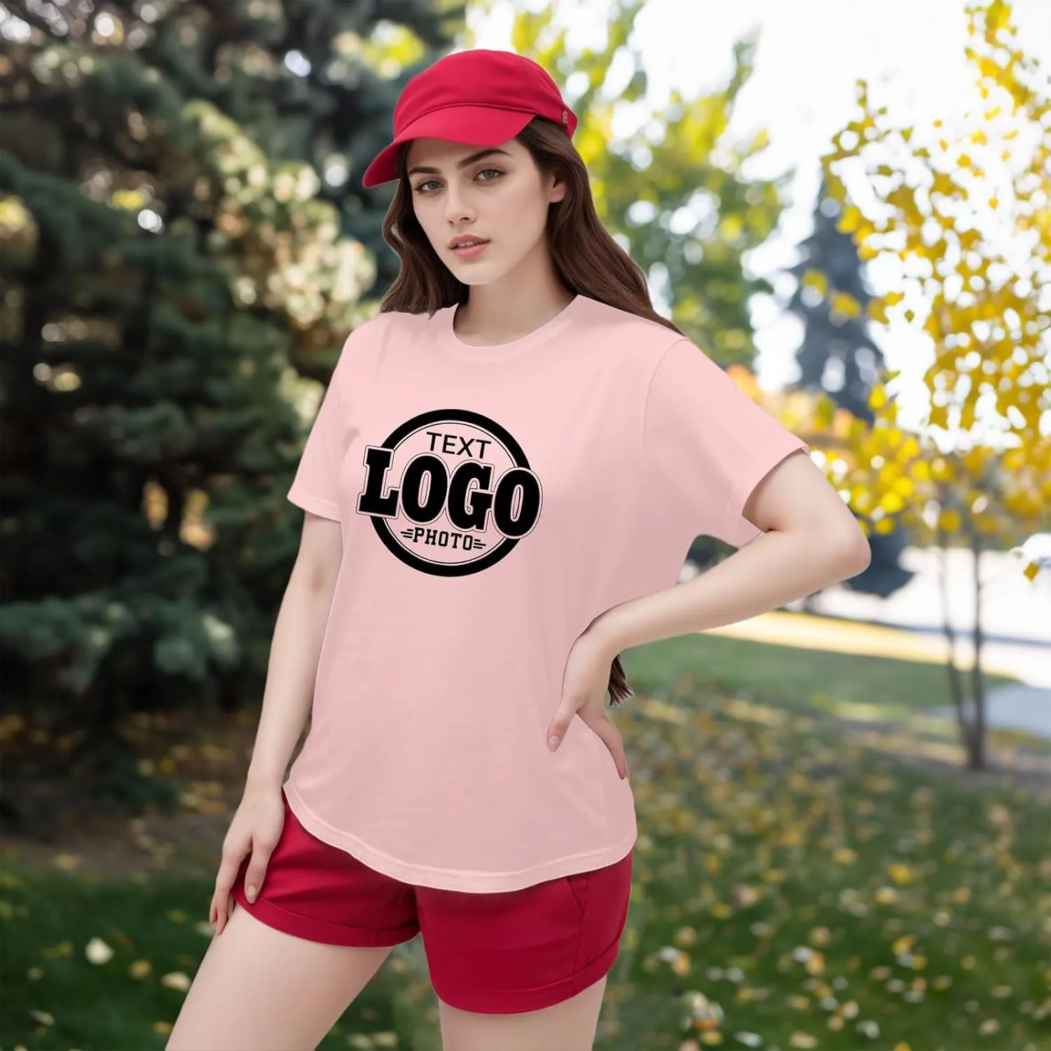 Custom T Shirts for Women with Your Text Photo Logo Personalized T Shirts Custom Shirt Design Your Own Custom Tee Shirt