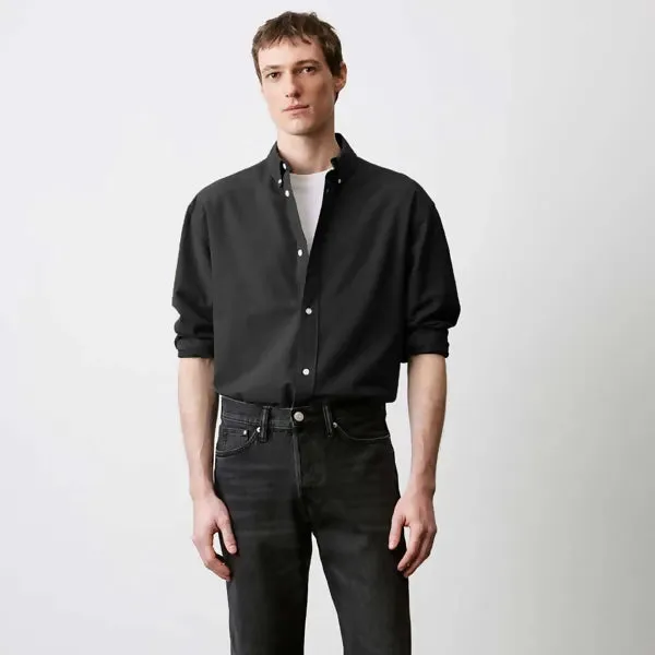 Deep Black Classic Oxford Shirt