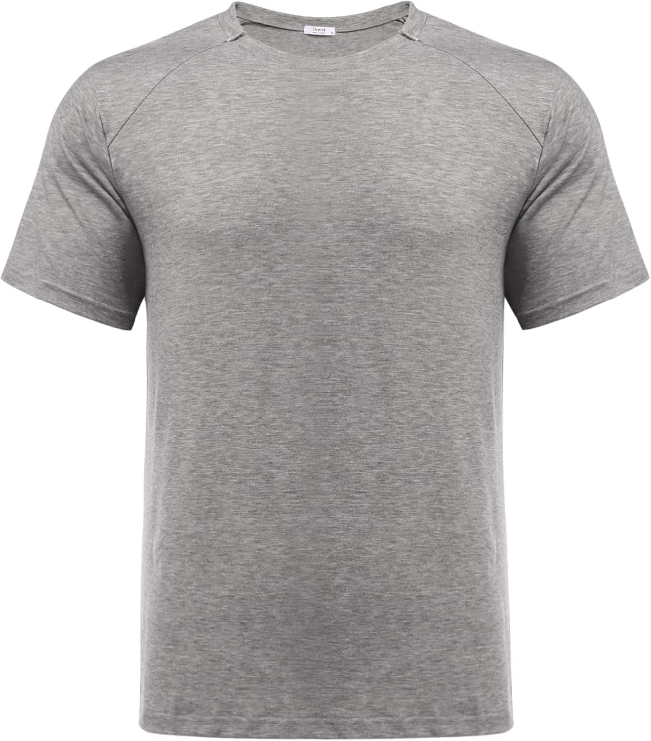 Deyeek Unisex Chemo Port Shirts Post Shoulder Surgery Recovery Shirts Tear Away Side Zippers Off Full Open Chemo Clothing