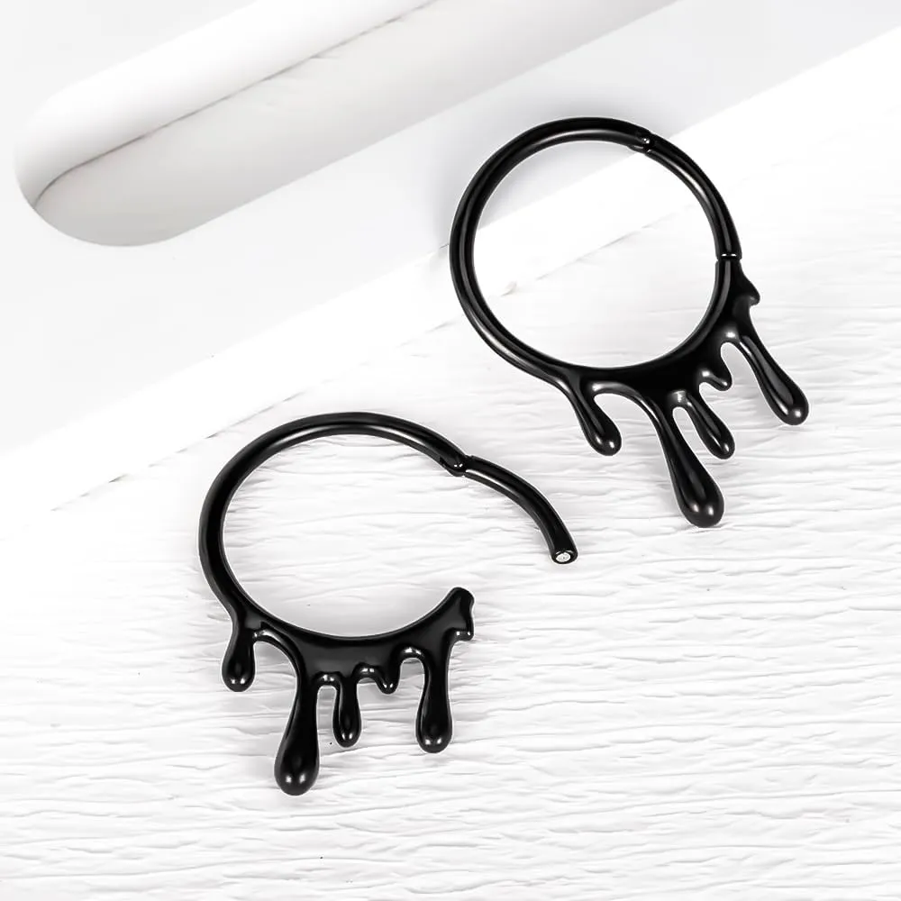 DOEARKO 2PCS Ear Gauges Hangers Weights for Stretched Ears Plugs Body Piercing Tunnels - 316L Stainless Steel Hypoallergenic Body Jewelry