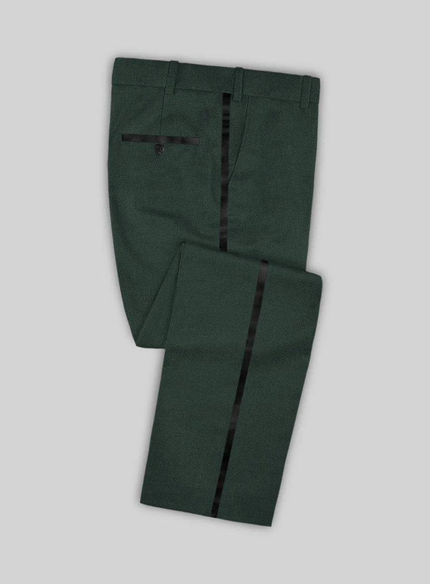 Enigma Green Double Breasted Tuxedo Suit