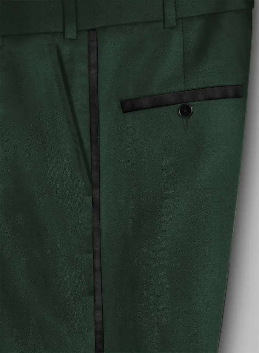 Enigma Green Double Breasted Tuxedo Suit