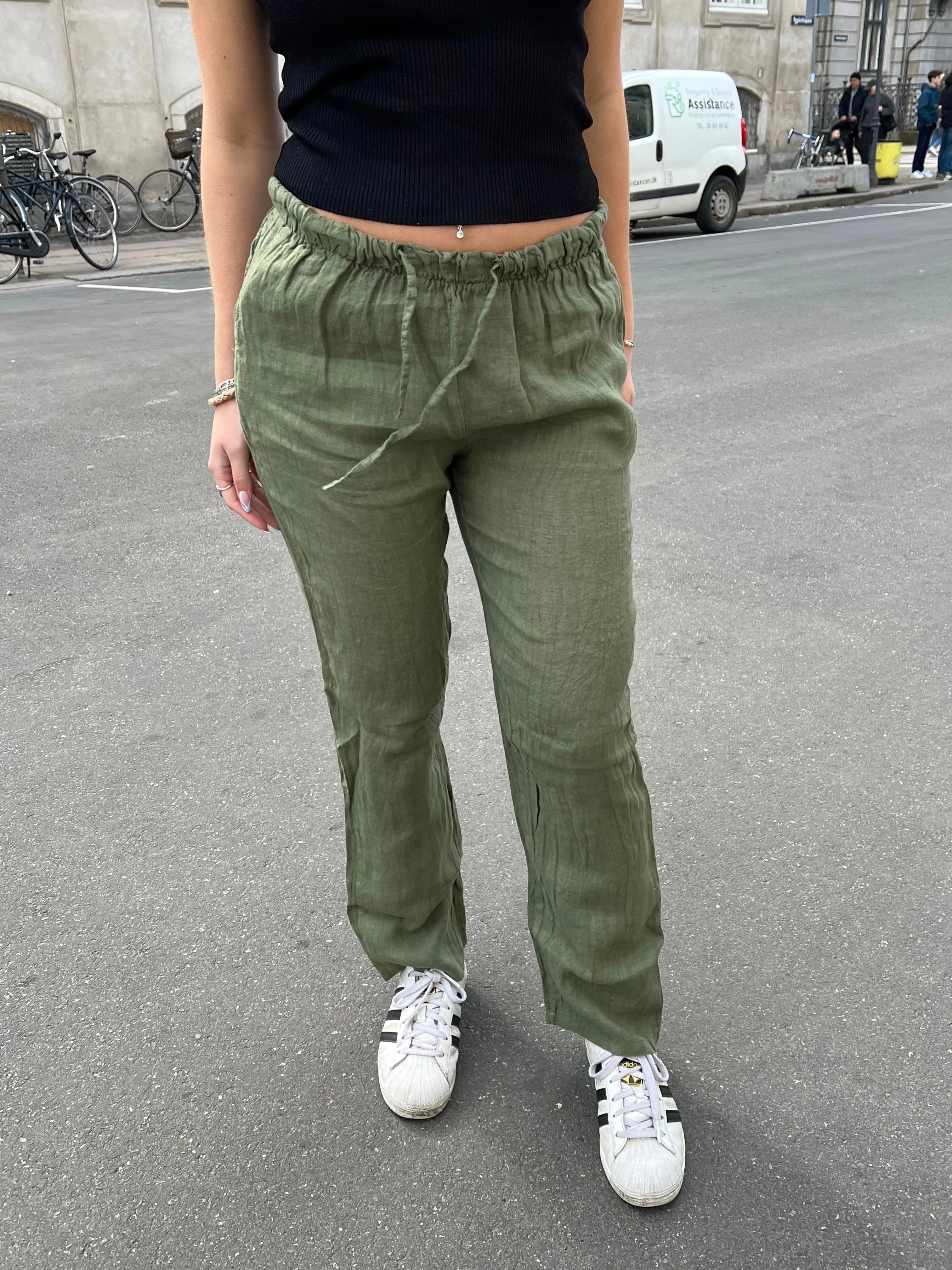 Gaia linen pants - Khaki