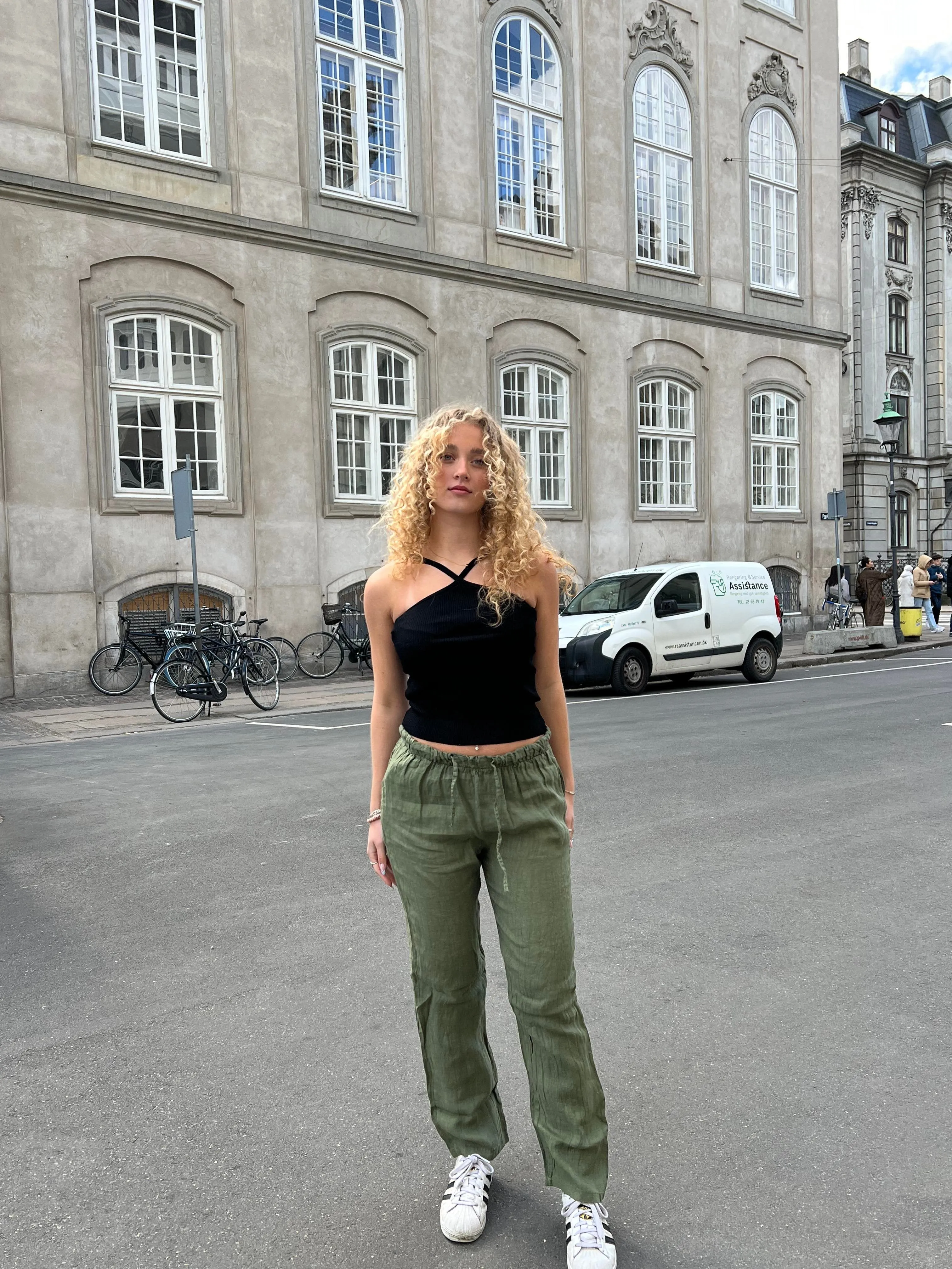 Gaia linen pants - Khaki