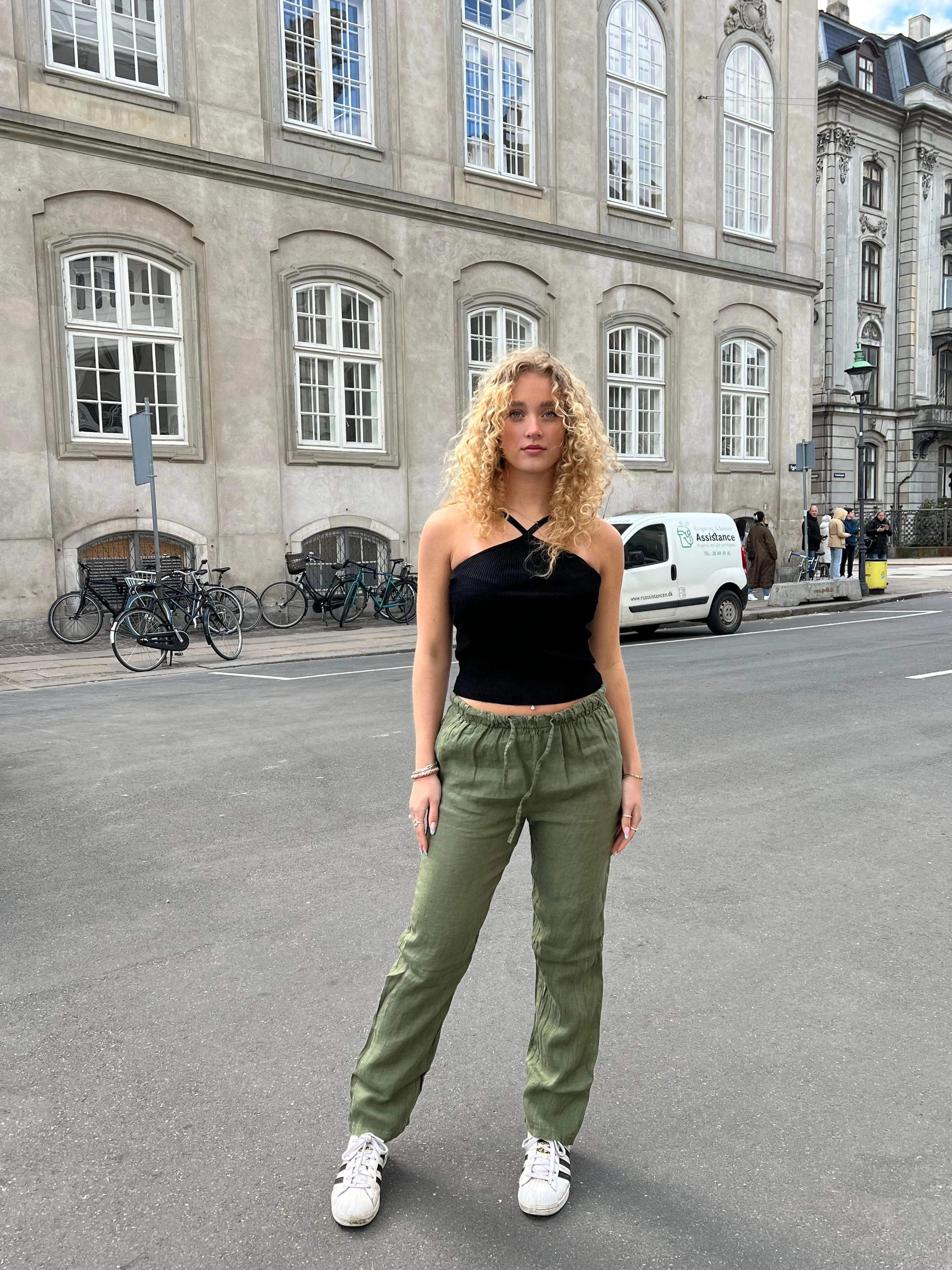 Gaia linen pants - Khaki