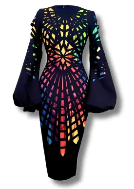 Gert-Johan Coetzee stained glass Bodycon dress