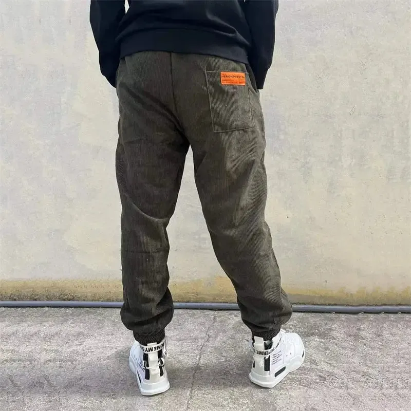 Harem Baggy Corduroy Jogger Pants