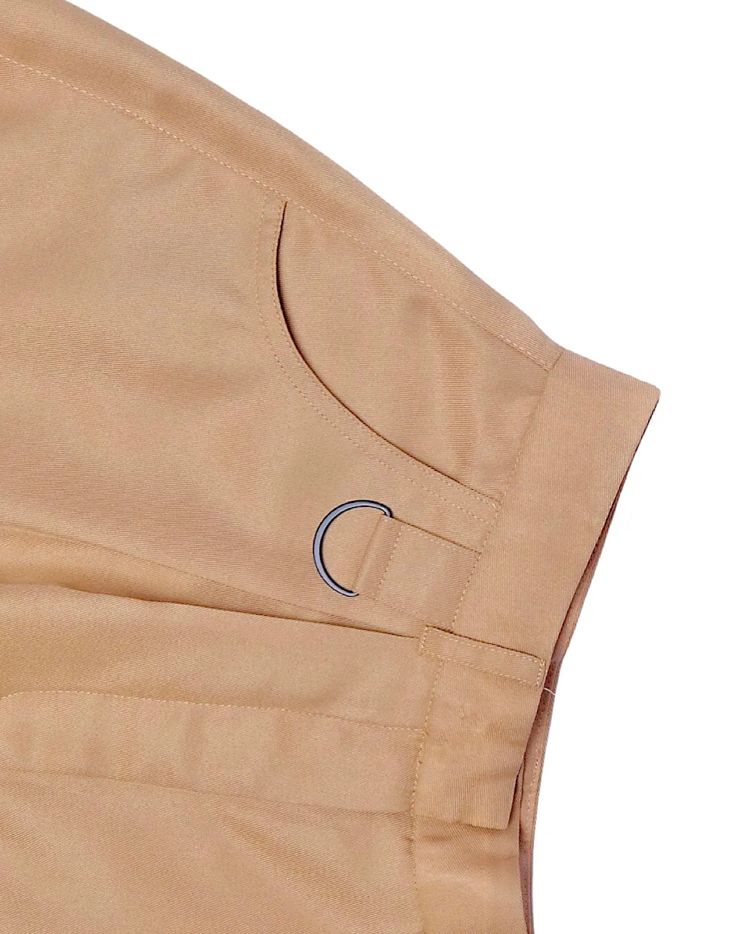 Highwaist Shorts with Ring - Khaki