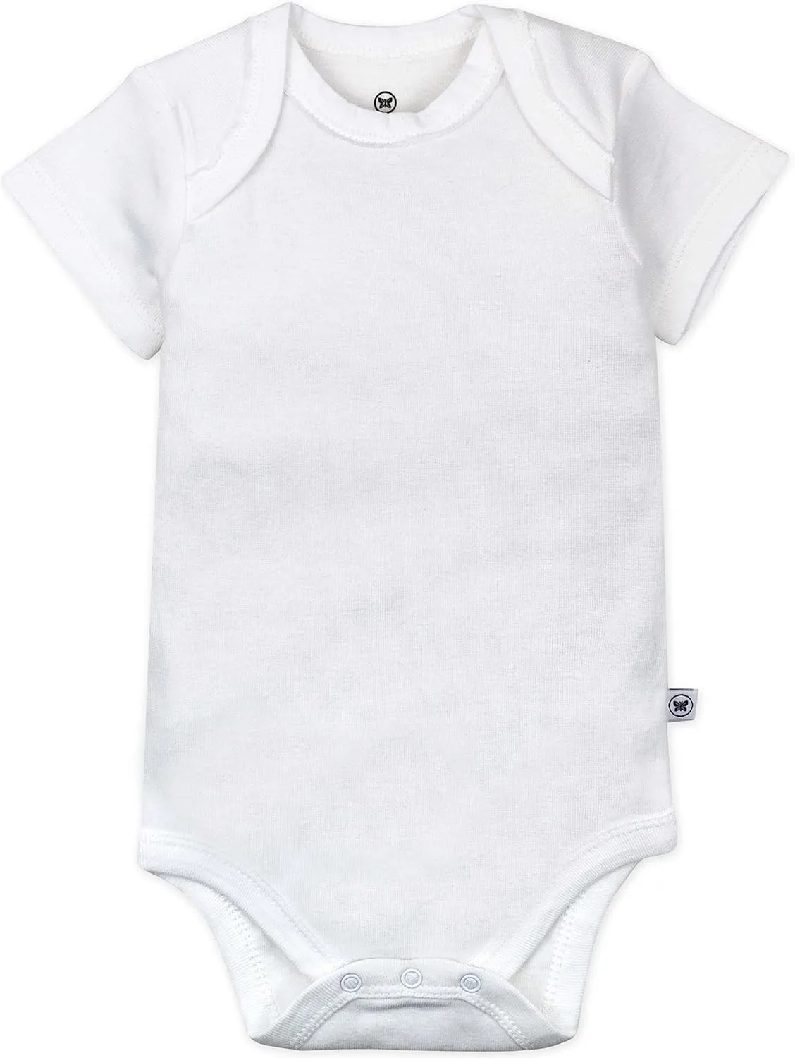 HonestBaby 5-pack Short Sleeve Bodysuits One-piece 100% Organic Cotton for Infant Baby Boys