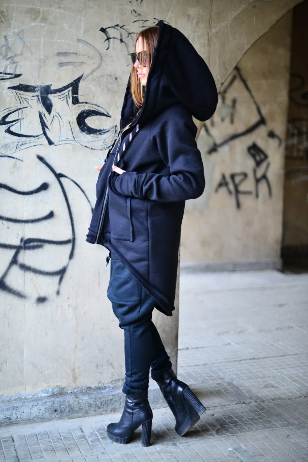 Hooded Zipper Sweatshirt MELL