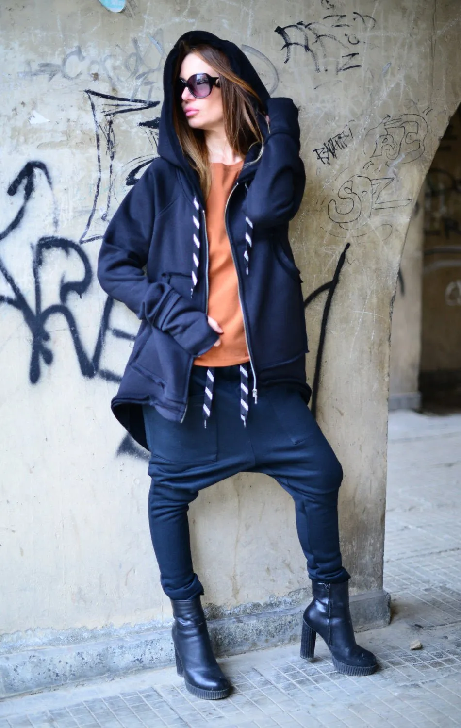 Hooded Zipper Sweatshirt MELL