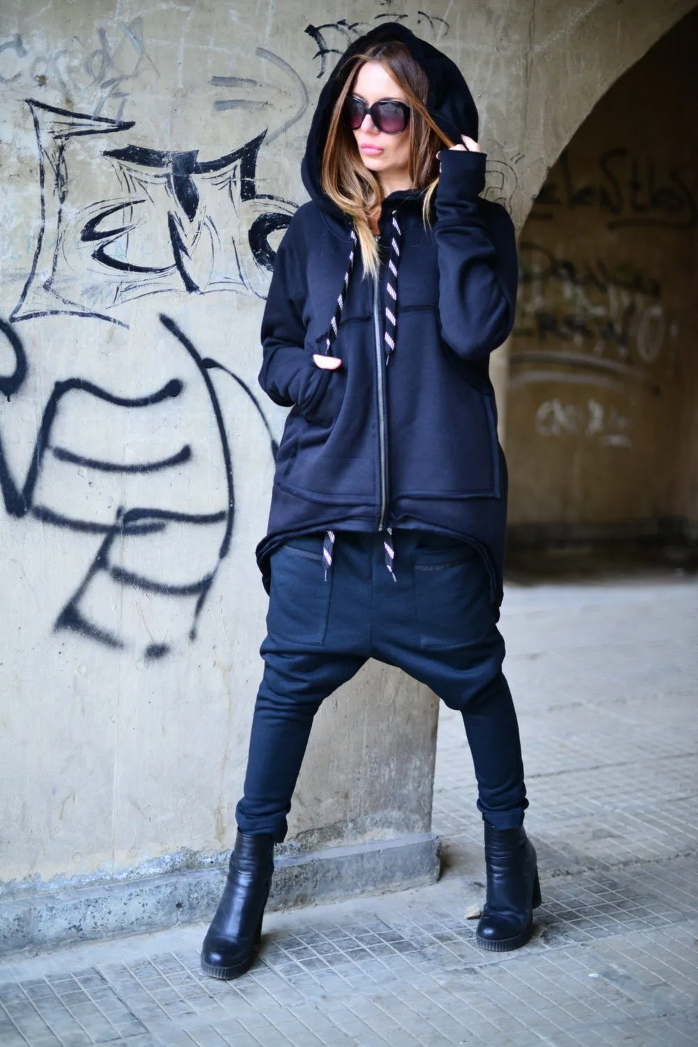 Hooded Zipper Sweatshirt MELL