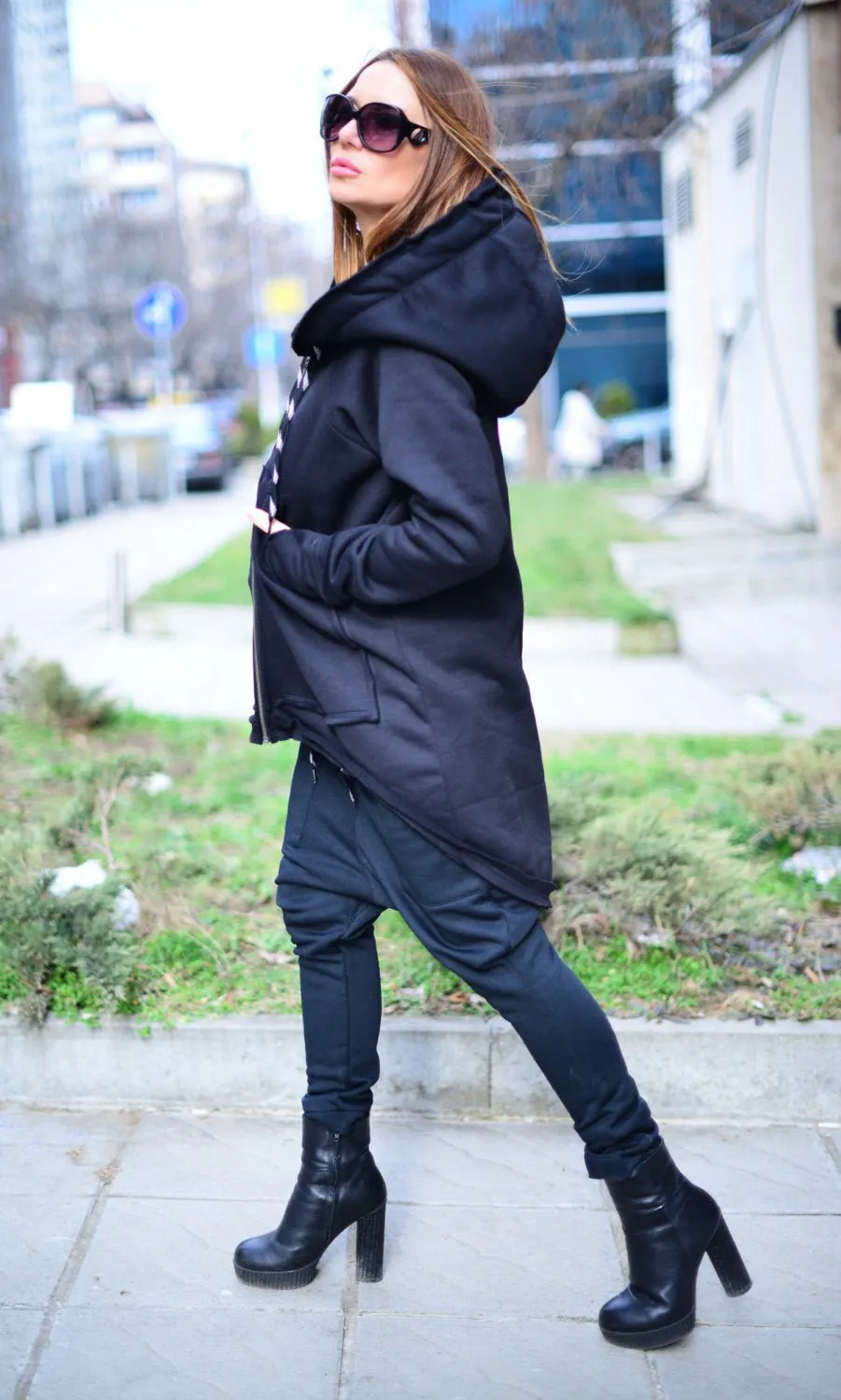 Hooded Zipper Sweatshirt MELL