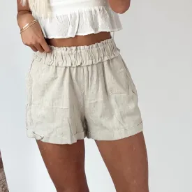 Linen High Waisted Shorts