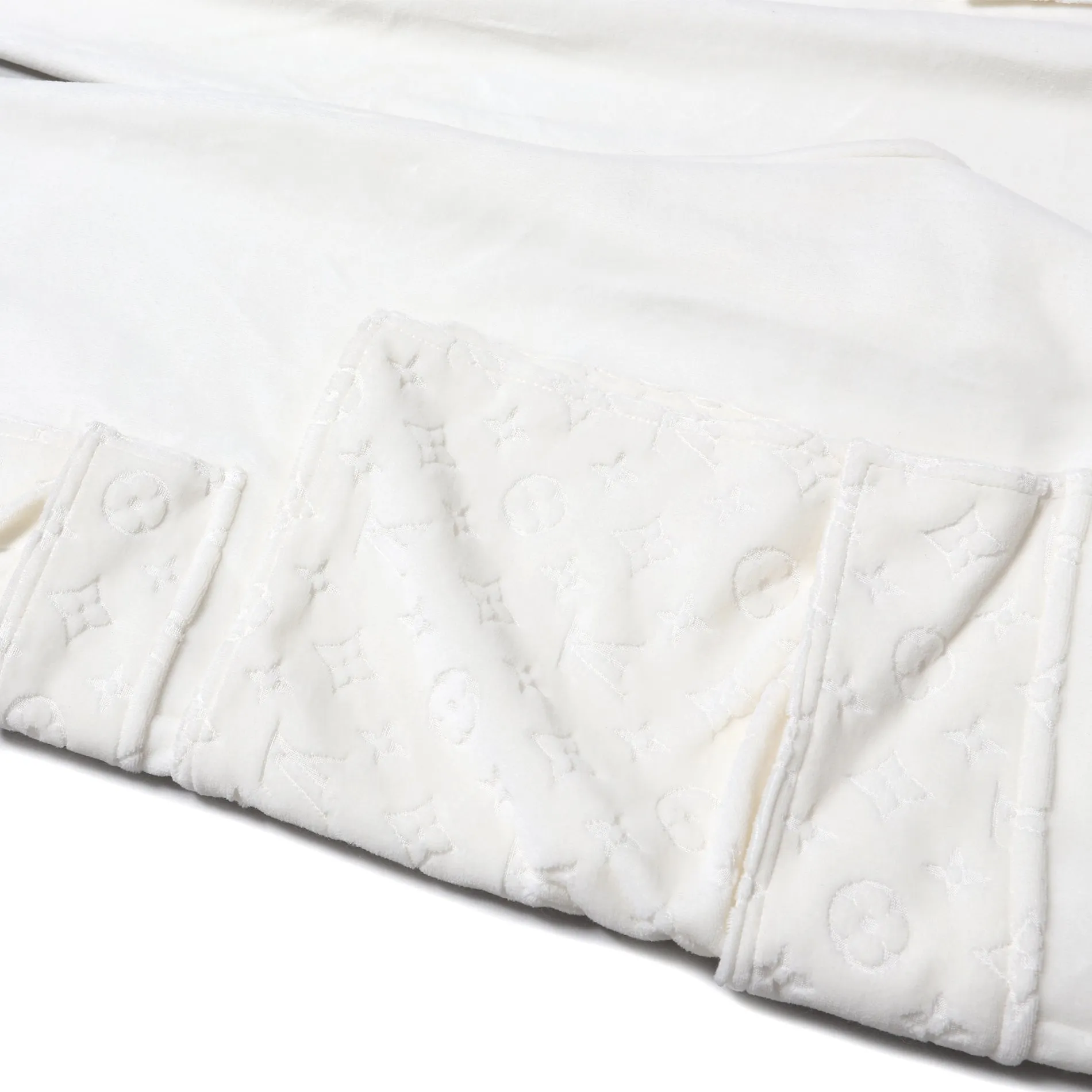 Louis Vuitton SS19 Velvet Monogram Cargo Track Pants