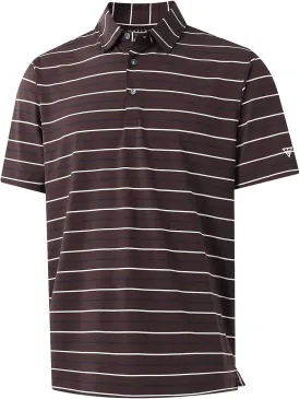 M MAELREG Golf Shirts for Men Short Sleeve Dry Fit Striped Performance Lightweight Moisture Wicking Collared Casual Golf Polo