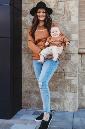 “Mama" and "Mini" Sweatshirt Bundle - Camel