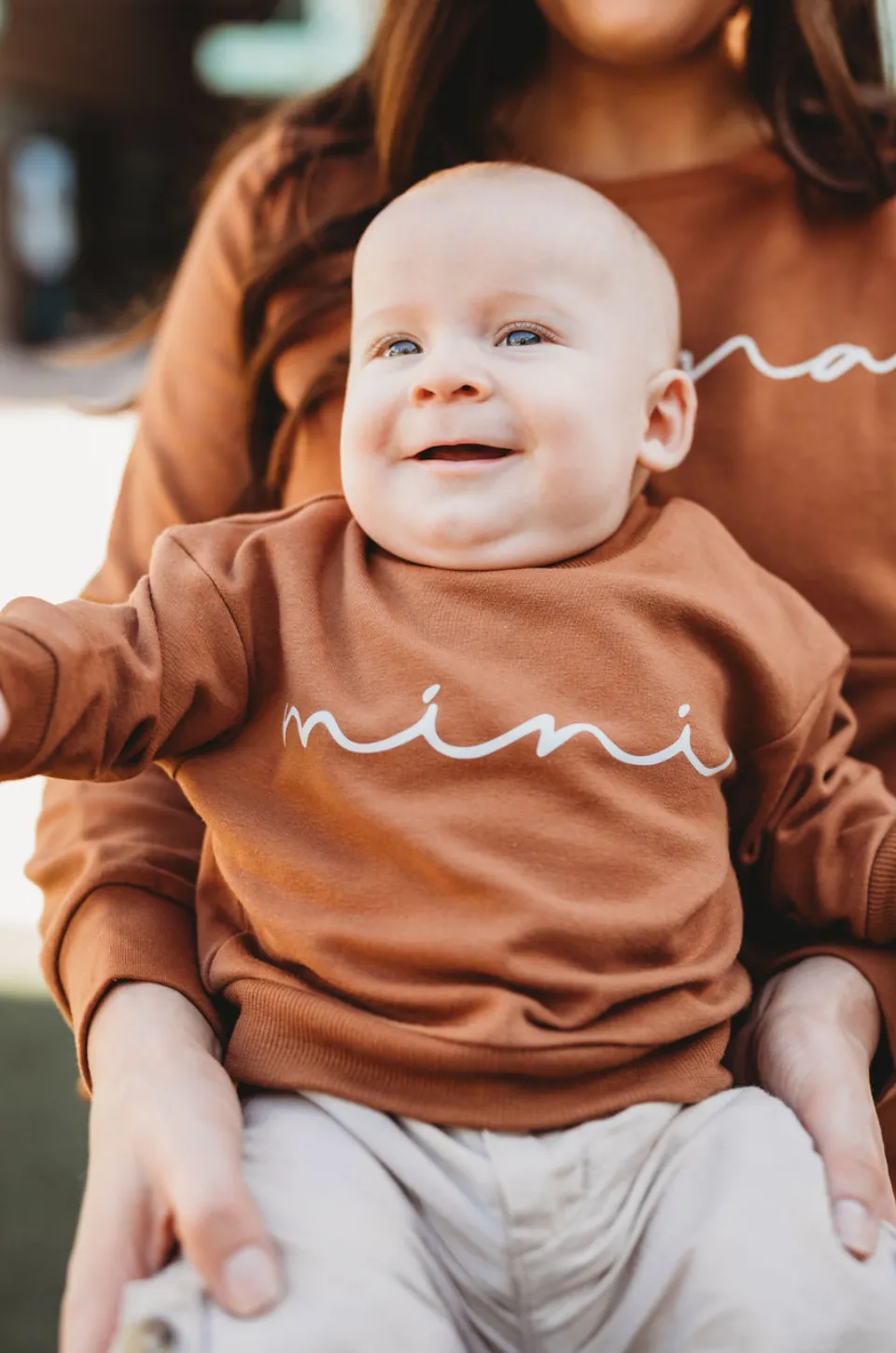 “Mama" and "Mini" Sweatshirt Bundle - Camel