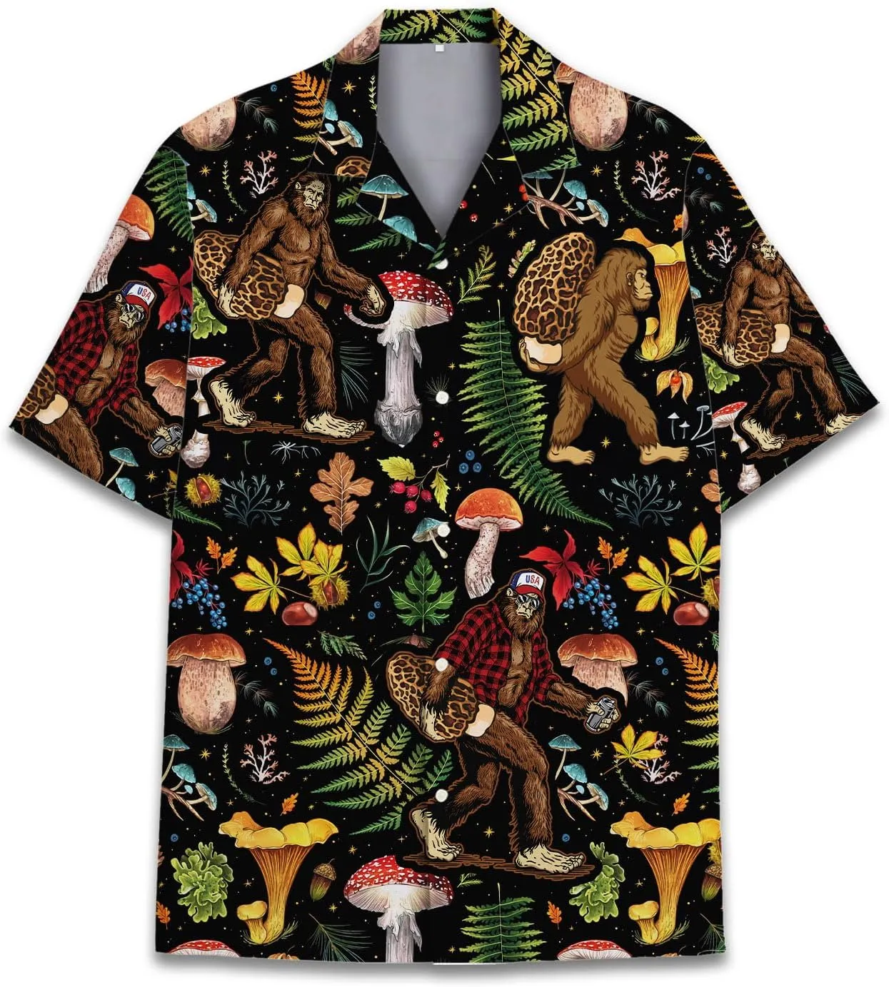 Mushroom Hawaiian Shirts for Men Women, Mushroom Shirt, Mushroom Button Down