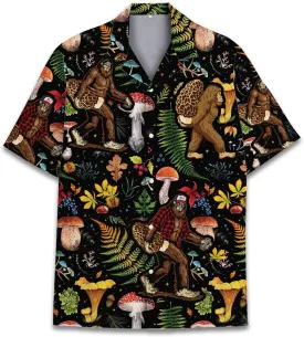 Mushroom Hawaiian Shirts for Men Women, Mushroom Shirt, Mushroom Button Down