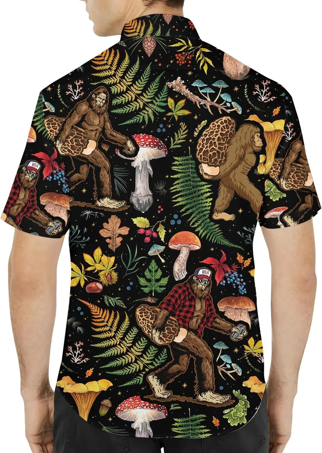 Mushroom Hawaiian Shirts for Men Women, Mushroom Shirt, Mushroom Button Down