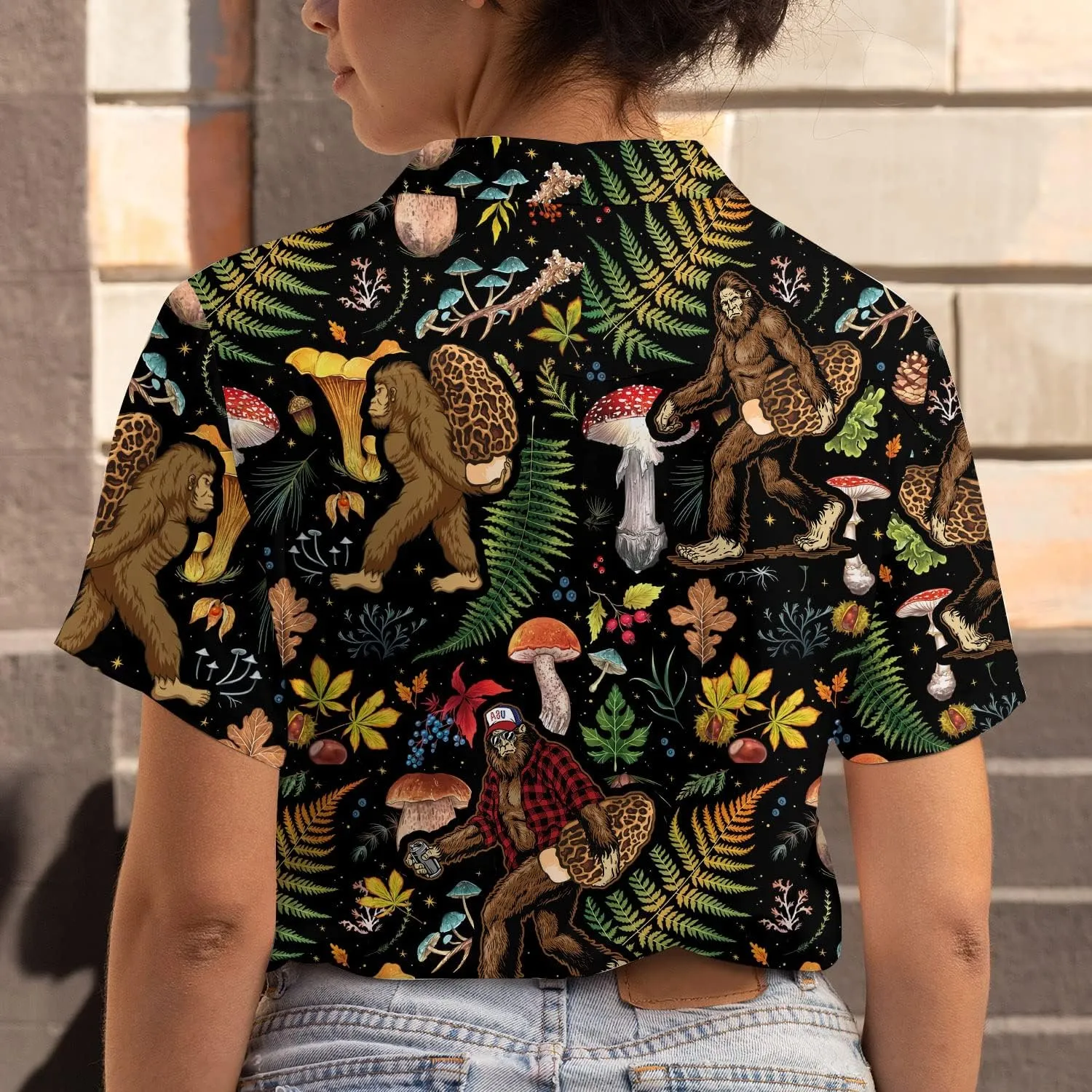 Mushroom Hawaiian Shirts for Men Women, Mushroom Shirt, Mushroom Button Down