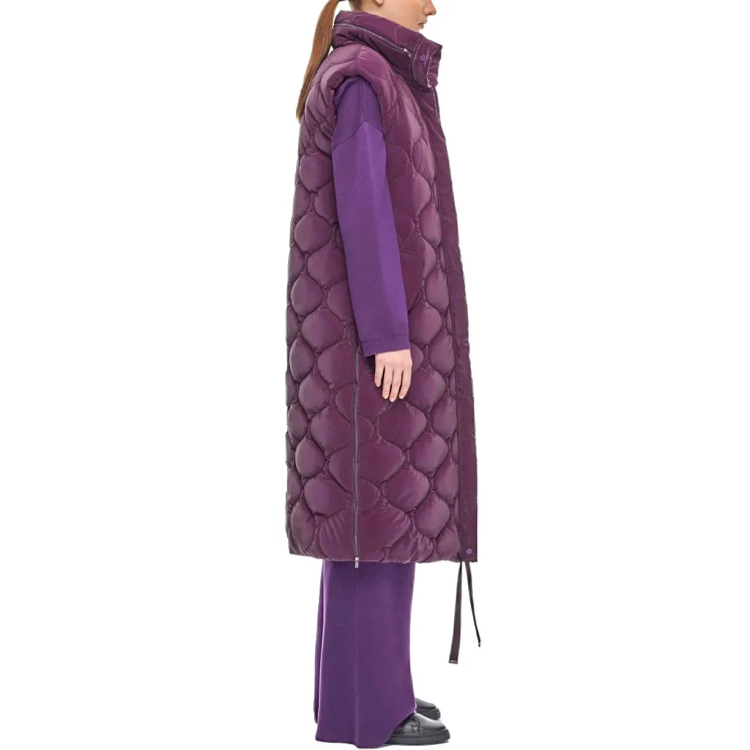 Obrika Hooded Vest - Dark Purple