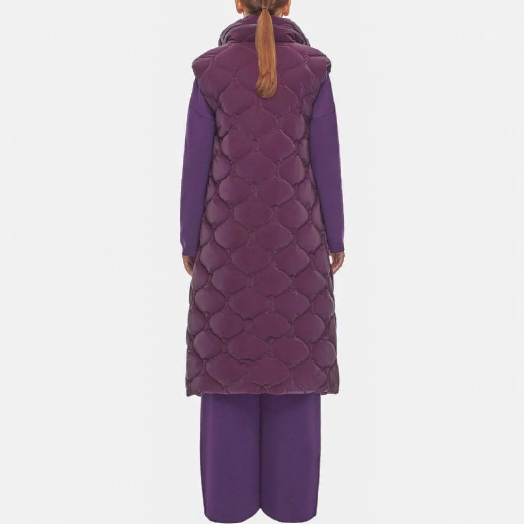 Obrika Hooded Vest - Dark Purple