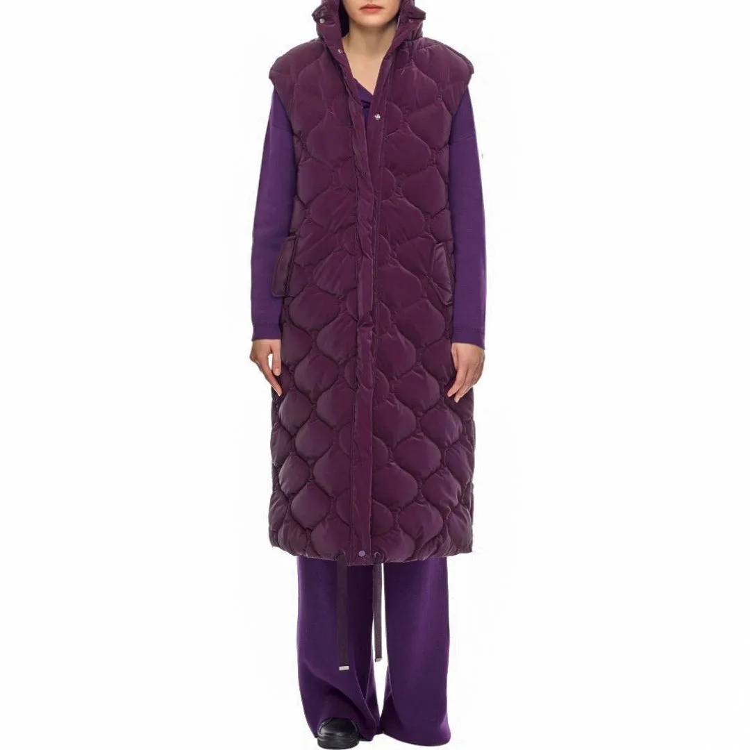 Obrika Hooded Vest - Dark Purple