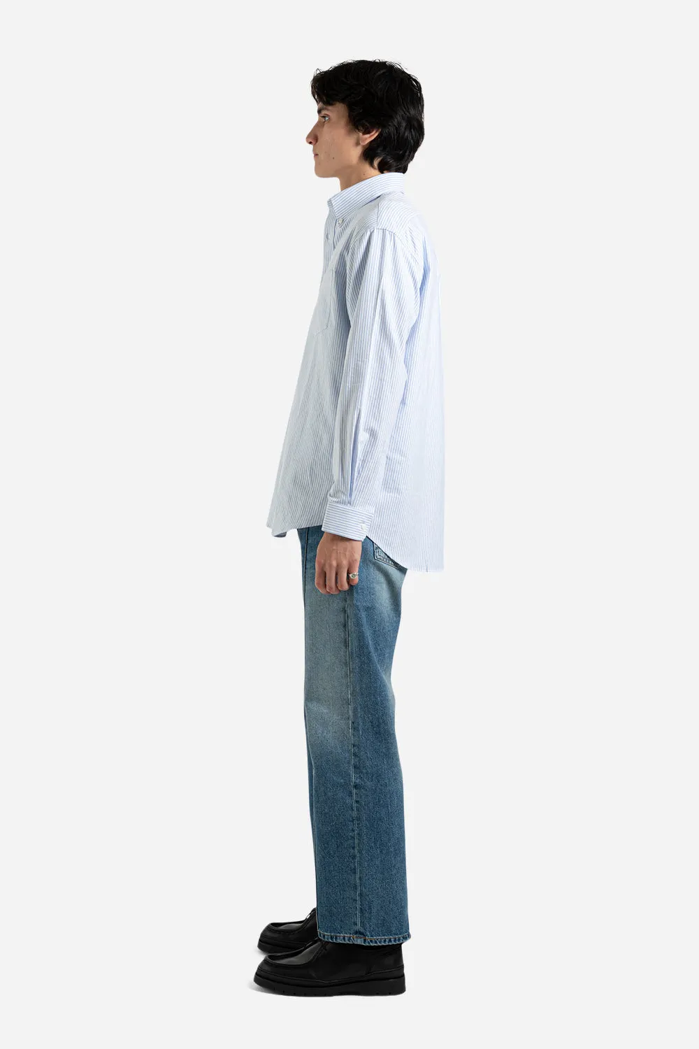 Oxford BD Shirt - Navy Stripe