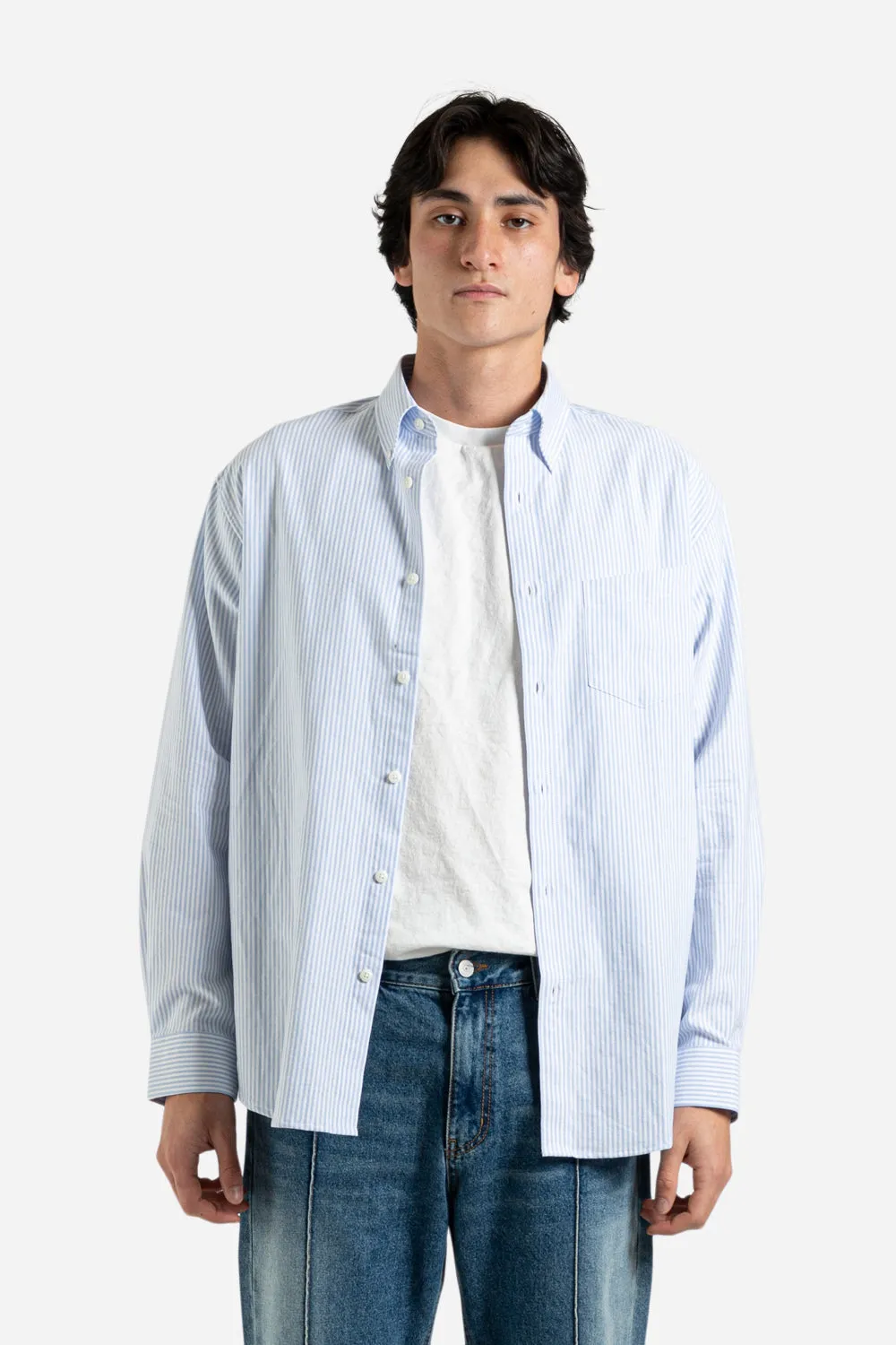 Oxford BD Shirt - Navy Stripe