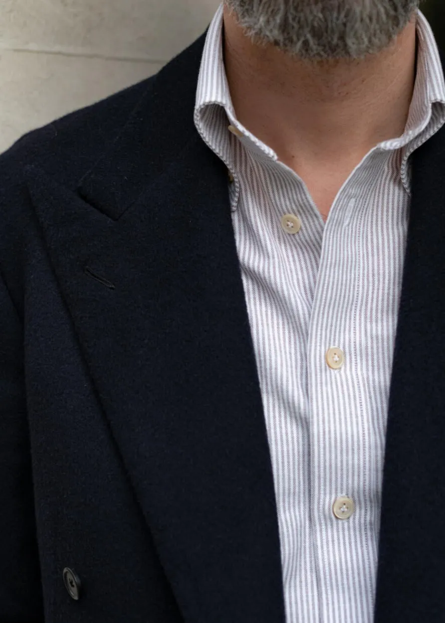 PS Brown Striped Oxford - shirt