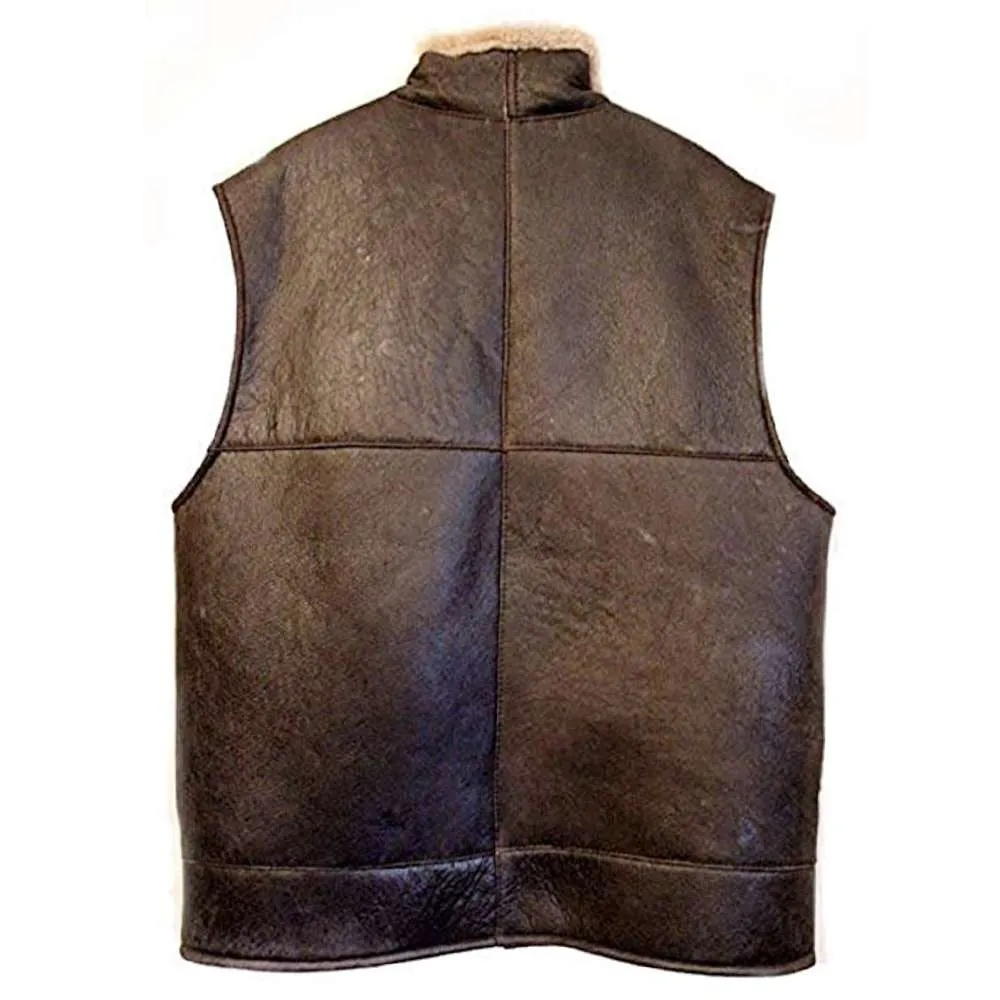 RAF B3 Aviator Leather Vest