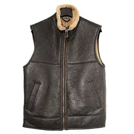 RAF B3 Aviator Leather Vest
