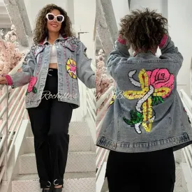 Sequence Patch Muliti Denium Jacket
