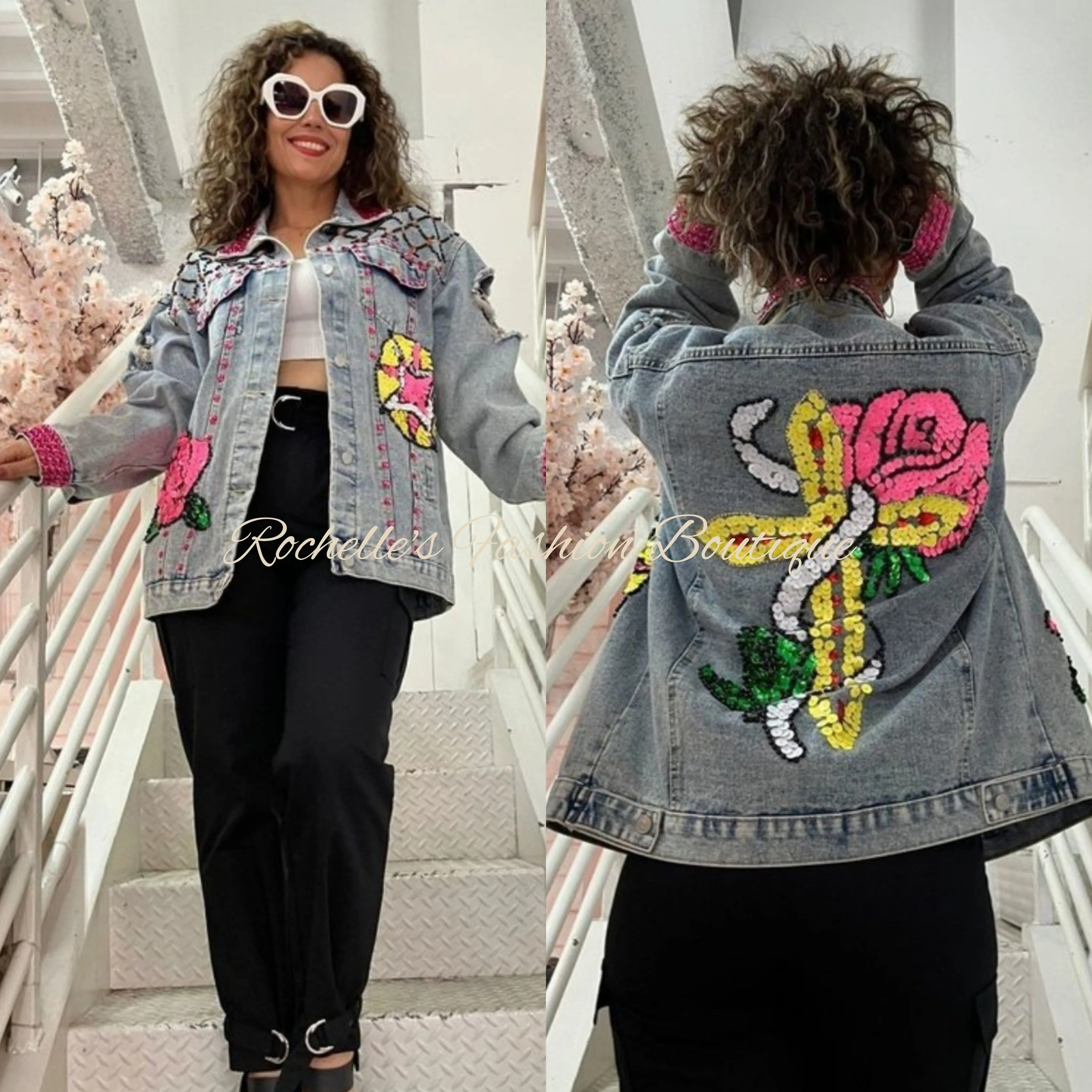 Sequence Patch Muliti Denium Jacket