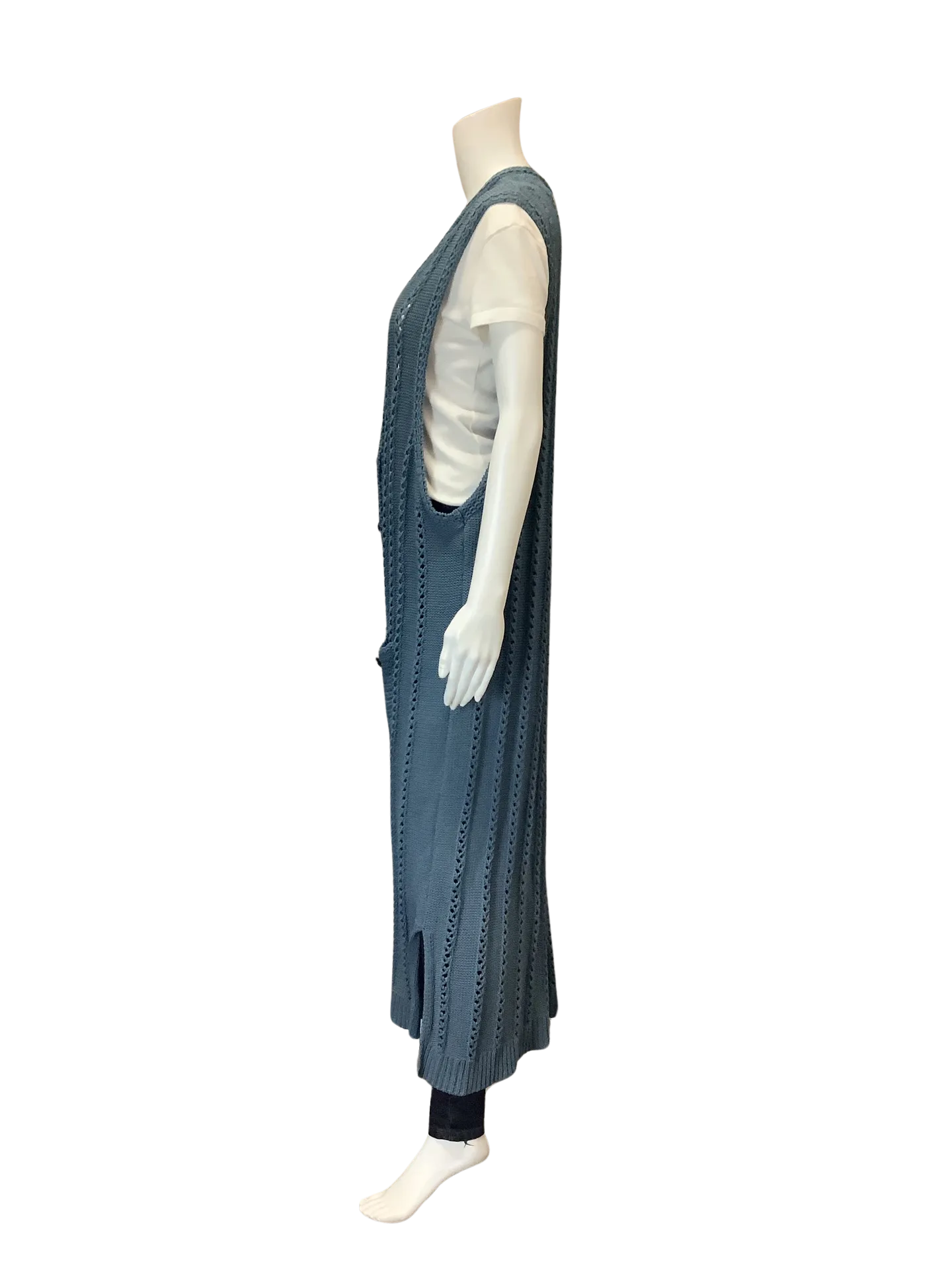 Sundance Women's Sweater Vest Blue Maxi Size: XL