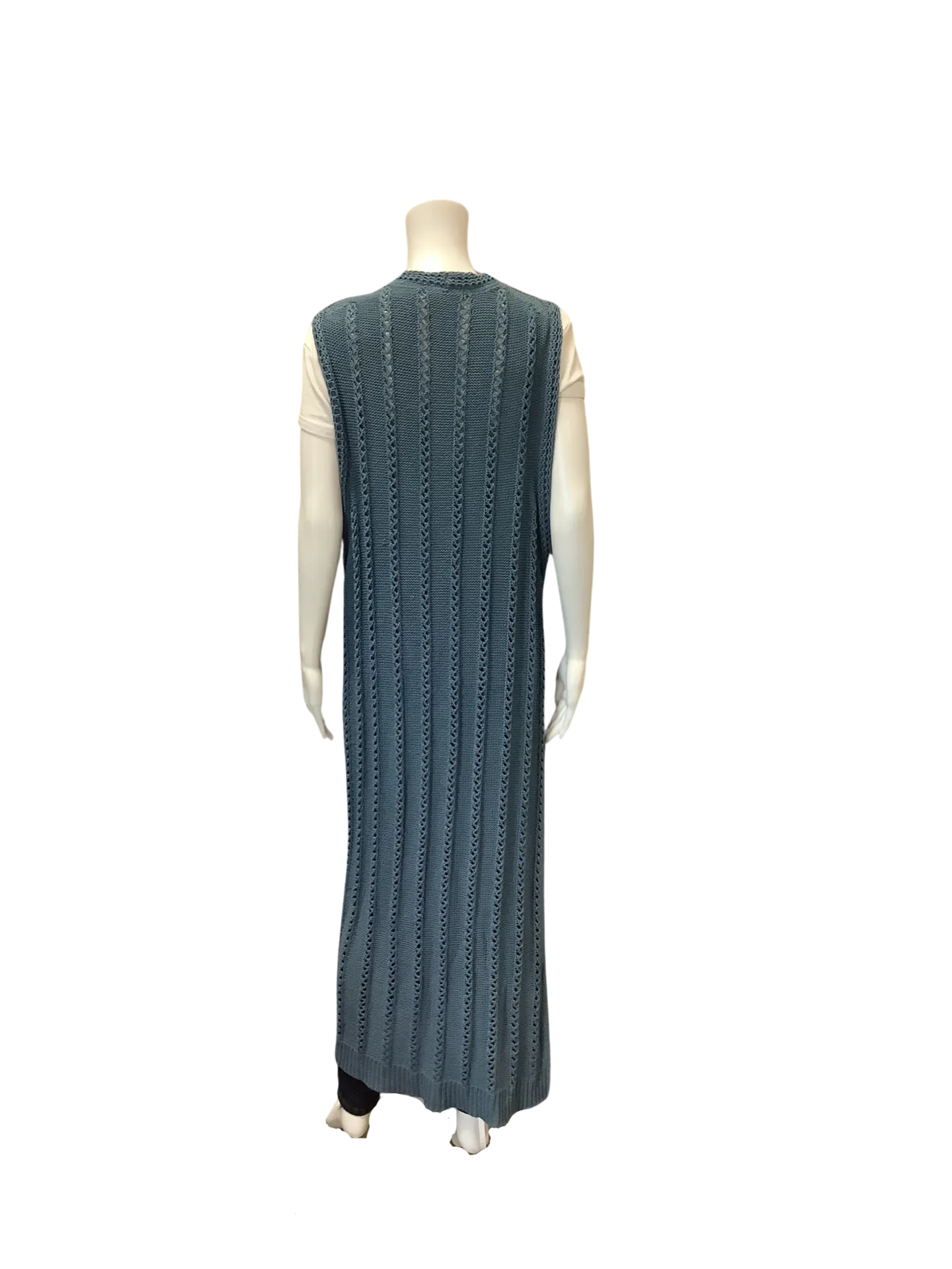 Sundance Women's Sweater Vest Blue Maxi Size: XL