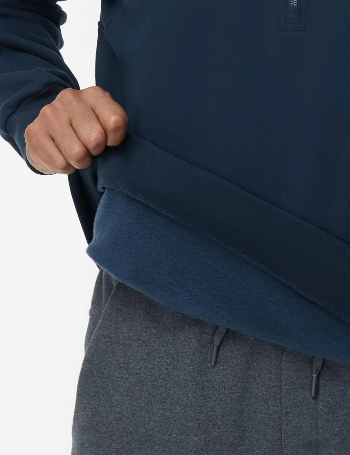 THE GYM PEOPLE Men's Half Zip Fleece Pullover Sweatshirts Midweight Mock Neck Workout Sweat Tops